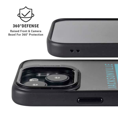 NFL Jacksonville Jaguars Black Performance Series iPhone 15 Kickstand Case
